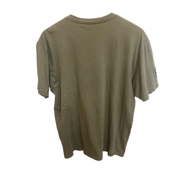 Zero Foxtrot Spade Logo Flag Green Men's T-Shirt XL Striped Military Stay Zero - Picture 6 of 6